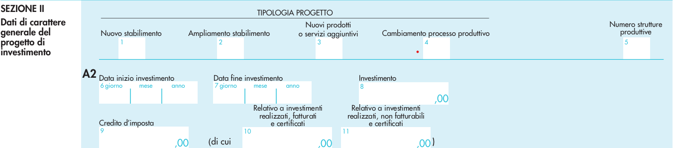 Quadro A - Sezione II