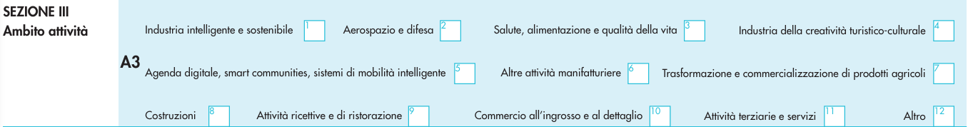 Quadro A - Sezione III