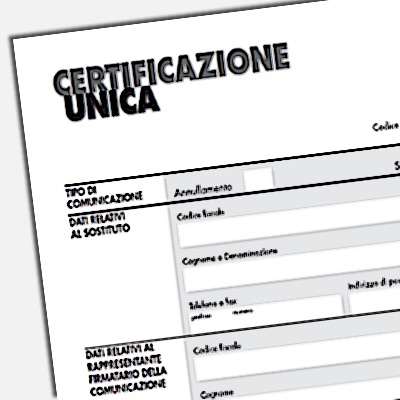 certificazione unica