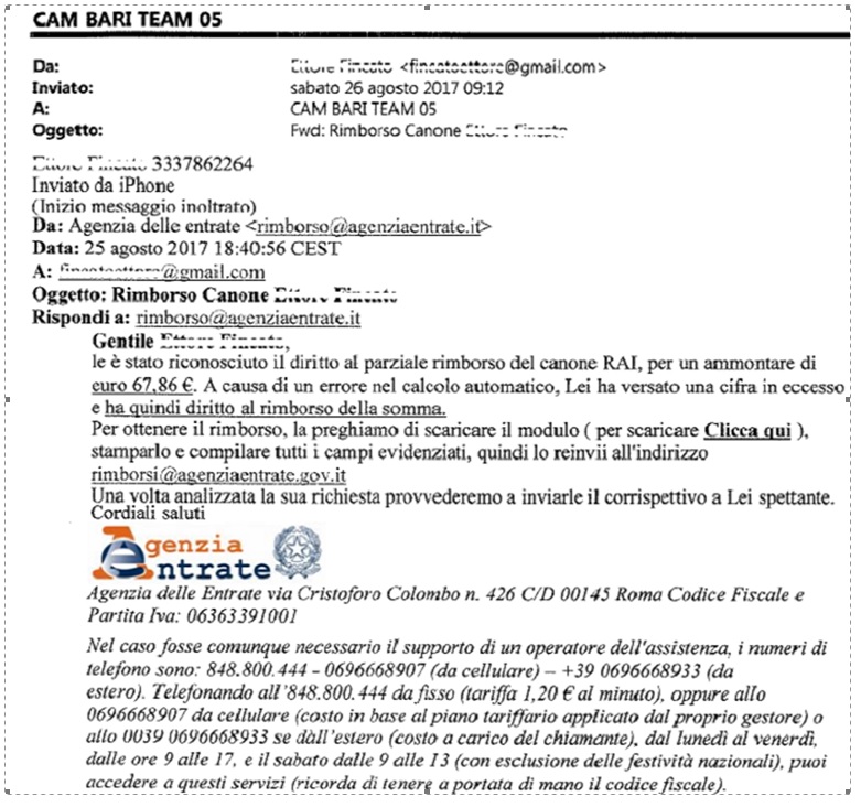 Lettera agenzia delle entrate 2017