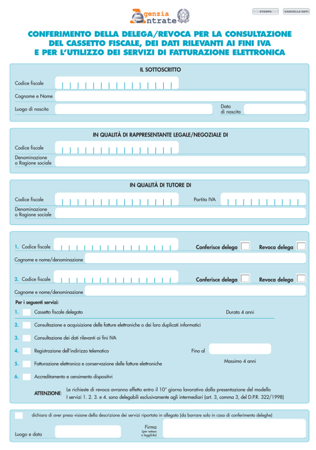 fattura elettronica da cassetto fiscale