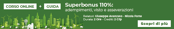 fascia corso online SUPERBONUS 110%